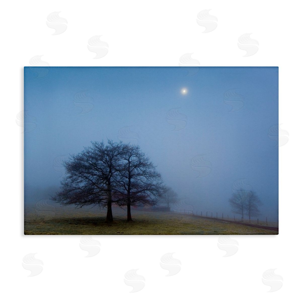 Urtzi Vera Blue Silence Landscape Canvas Wall Art Print