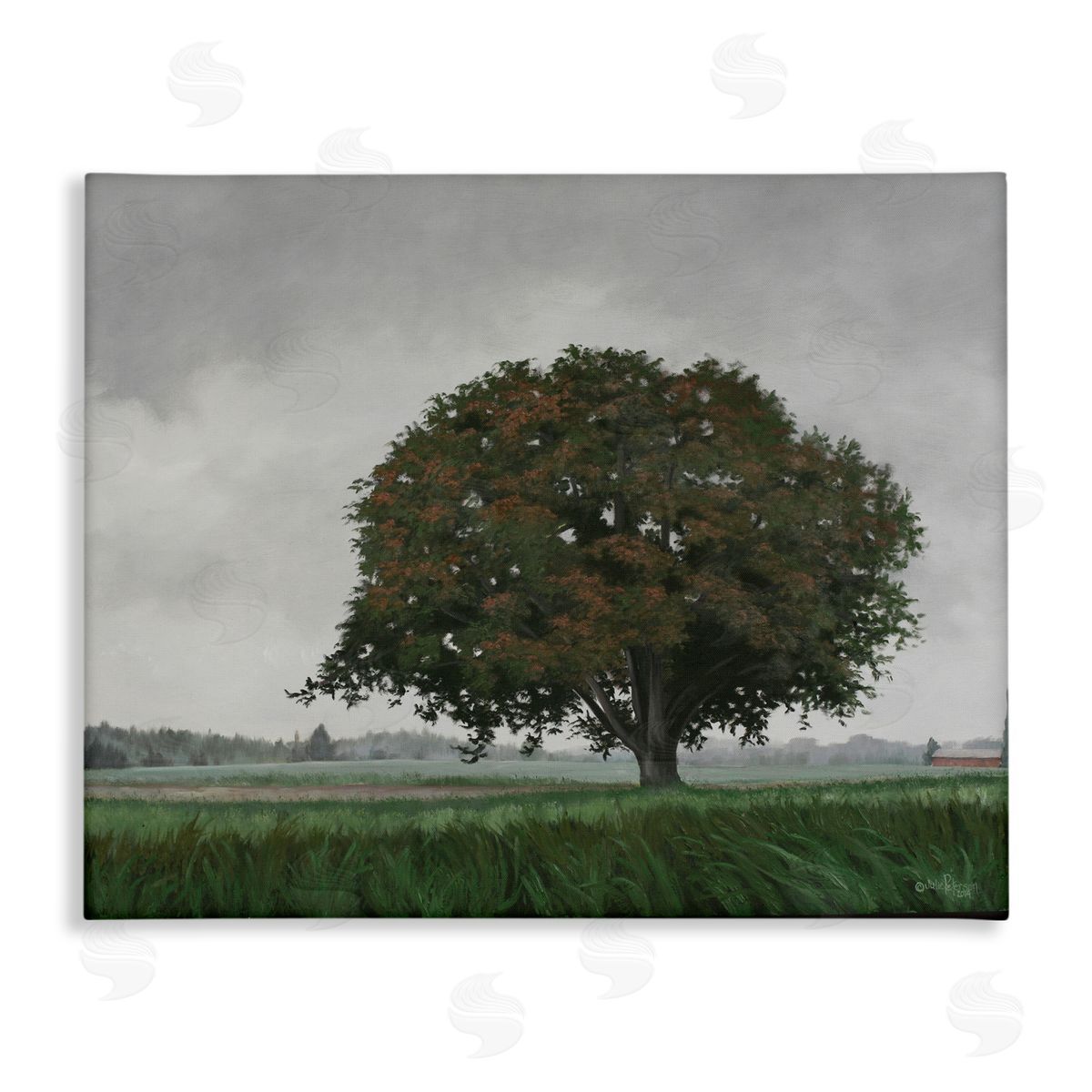 Julie Peterson Atmospheric Lone Tree Canvas Wall Art Print