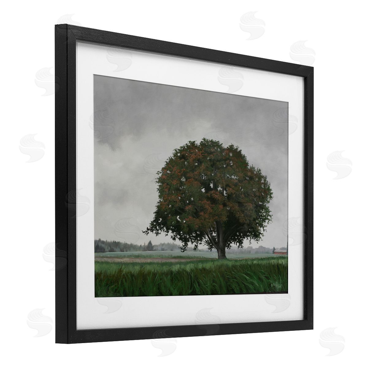 Julie Peterson Atmospheric Lone Tree Canvas Wall Art Print