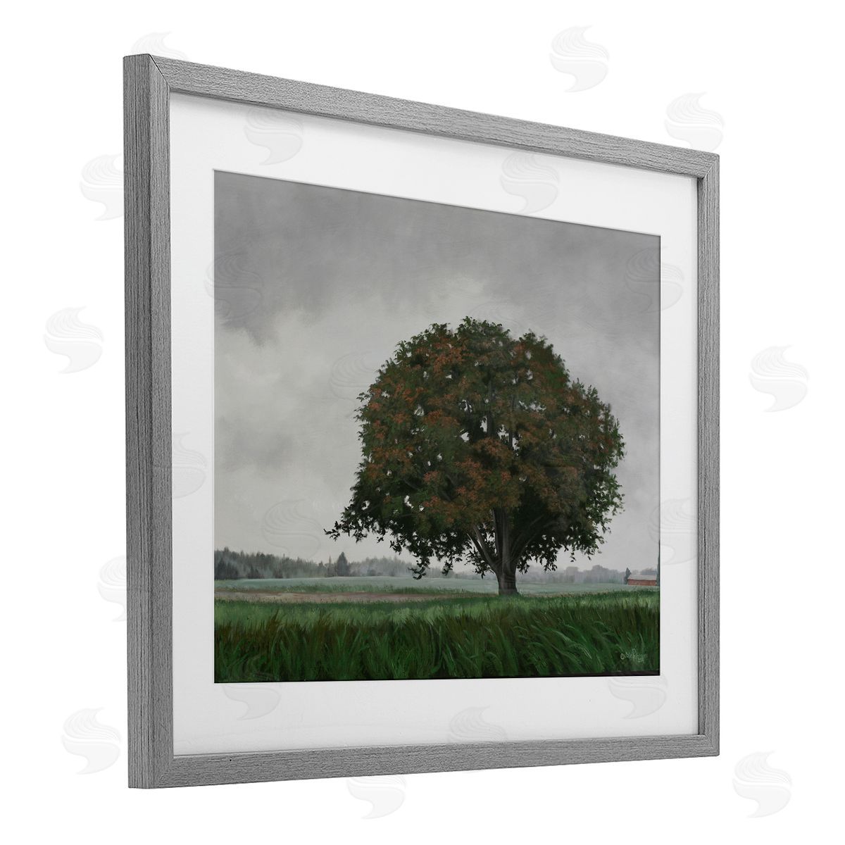 Julie Peterson Atmospheric Lone Tree Canvas Wall Art Print