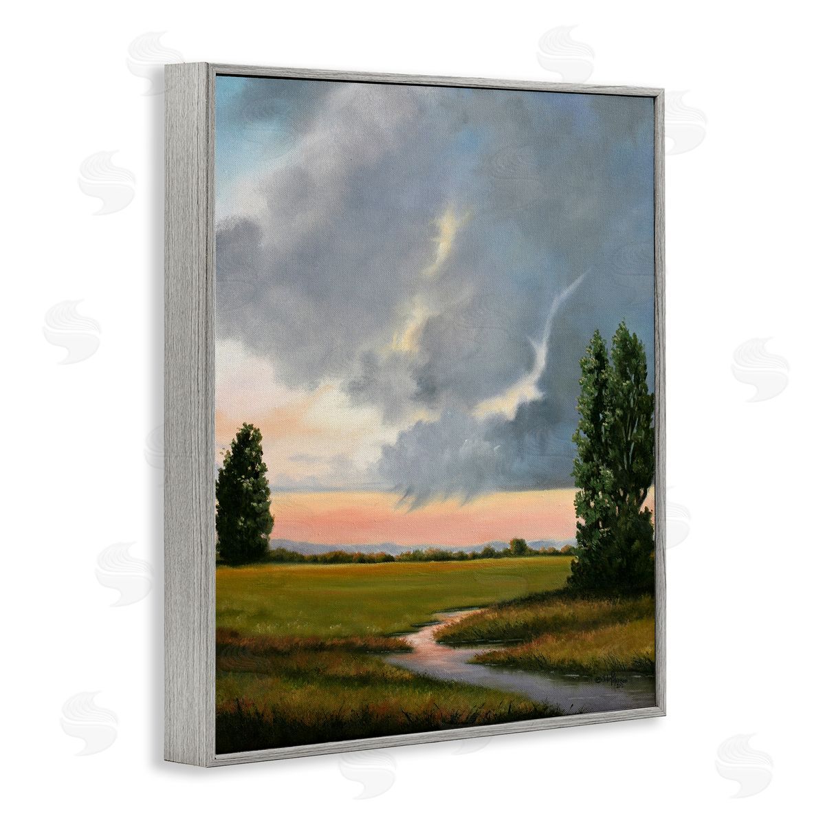 Julie Peterson Pastoral Path at Sunset Canvas Wall Art Print