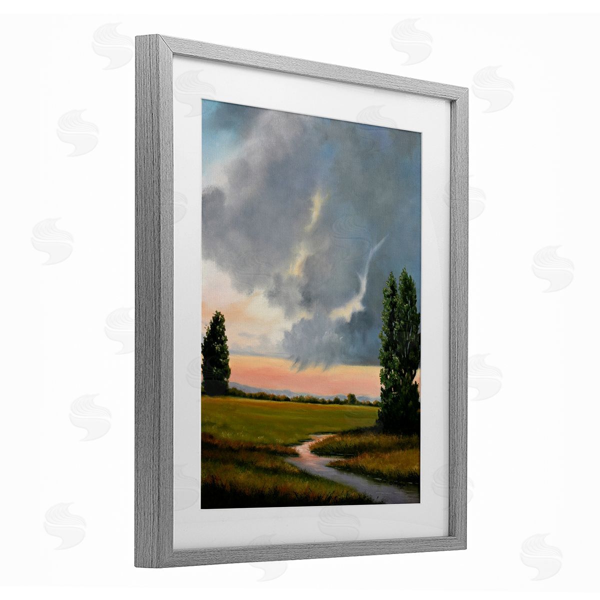 Julie Peterson Pastoral Path at Sunset Canvas Wall Art Print