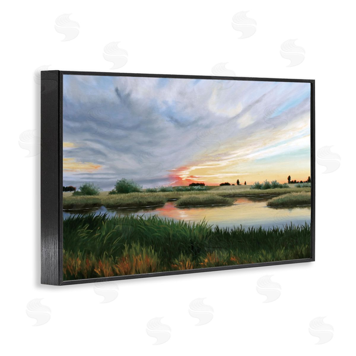 Julie Peterson Sunrise Over Pond Canvas Wall Art Print