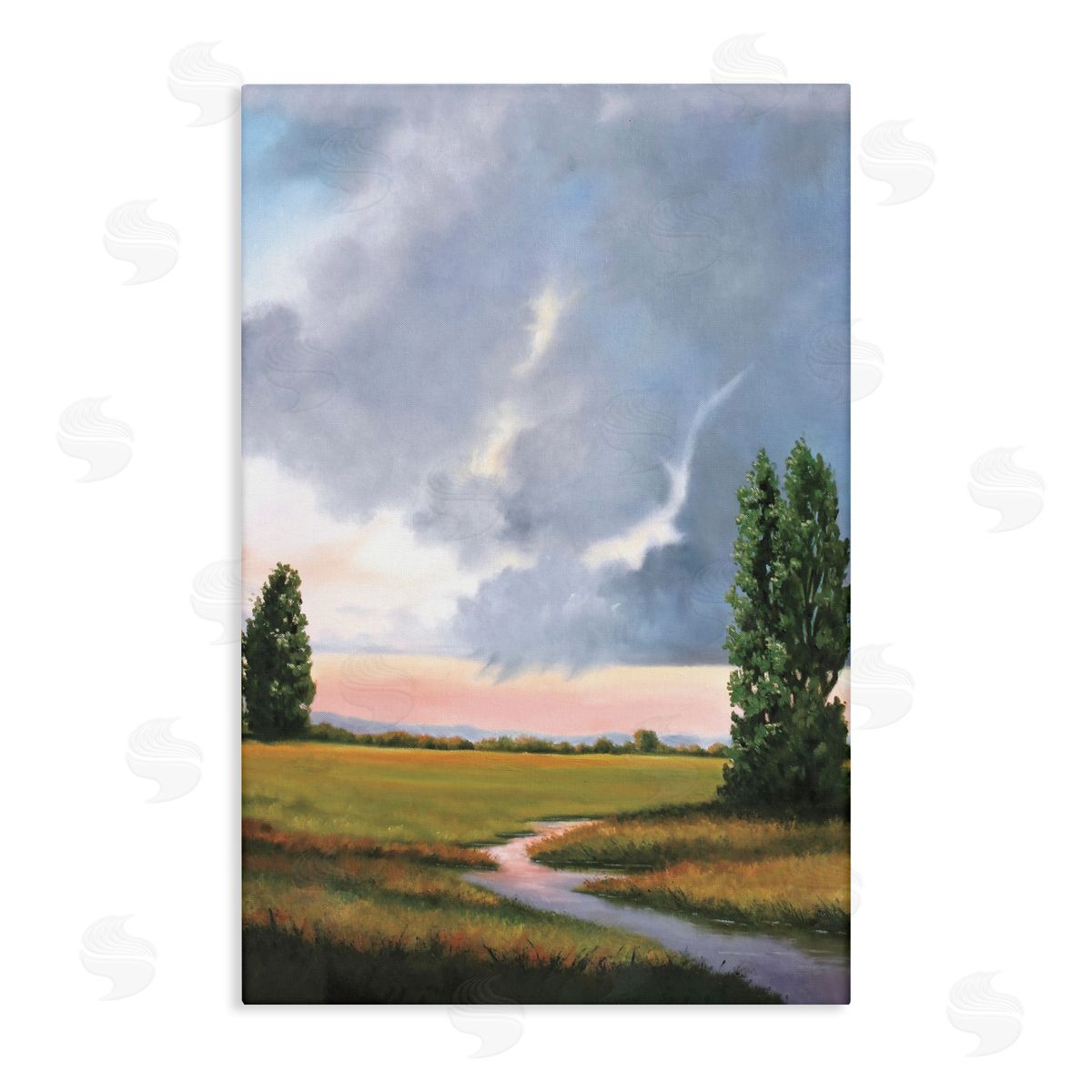Julie Peterson Ominous Storm Cloud Scenery Canvas Wall Art Print