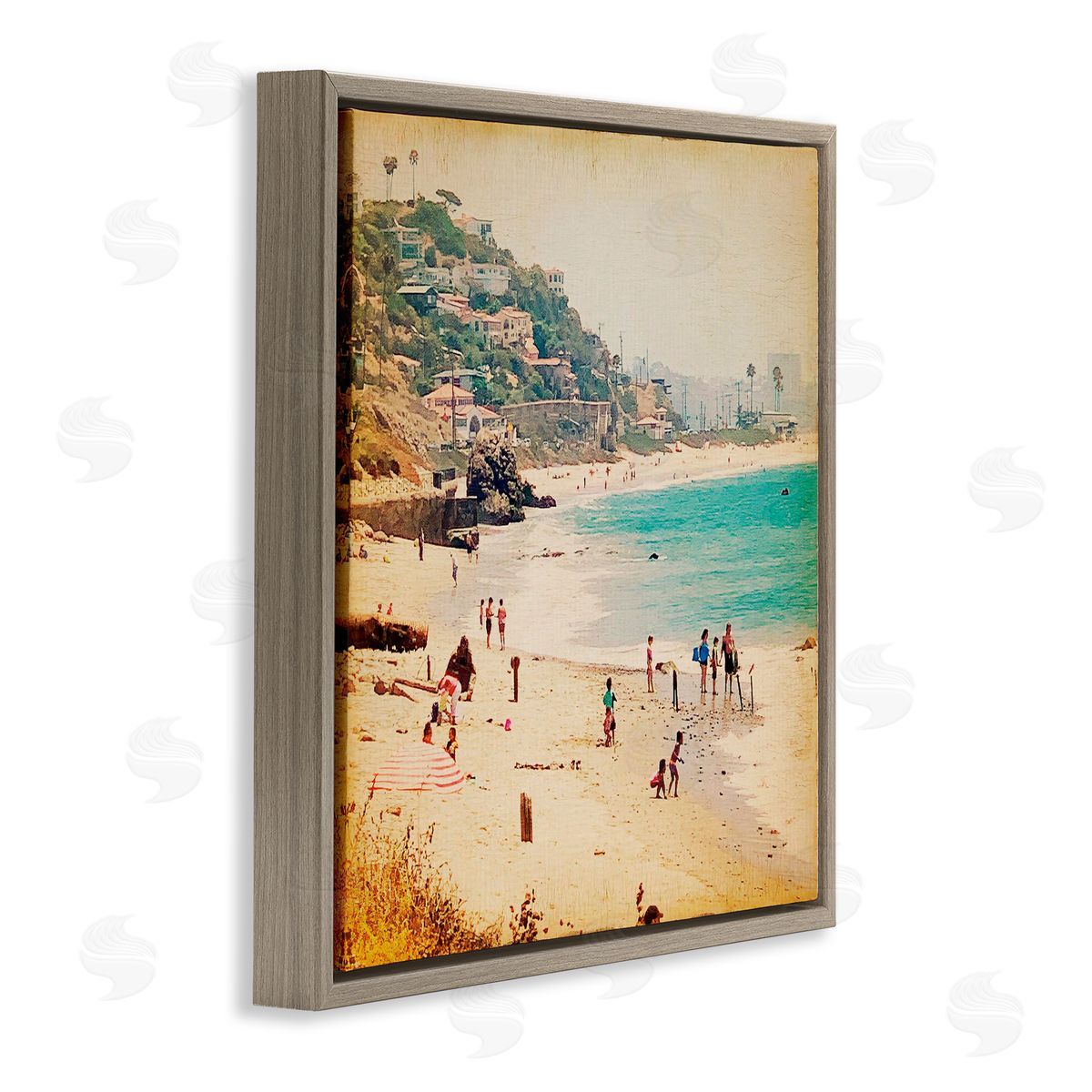 Marina Drasnin Vintage Summer Beach Day Canvas Wall Art Print
