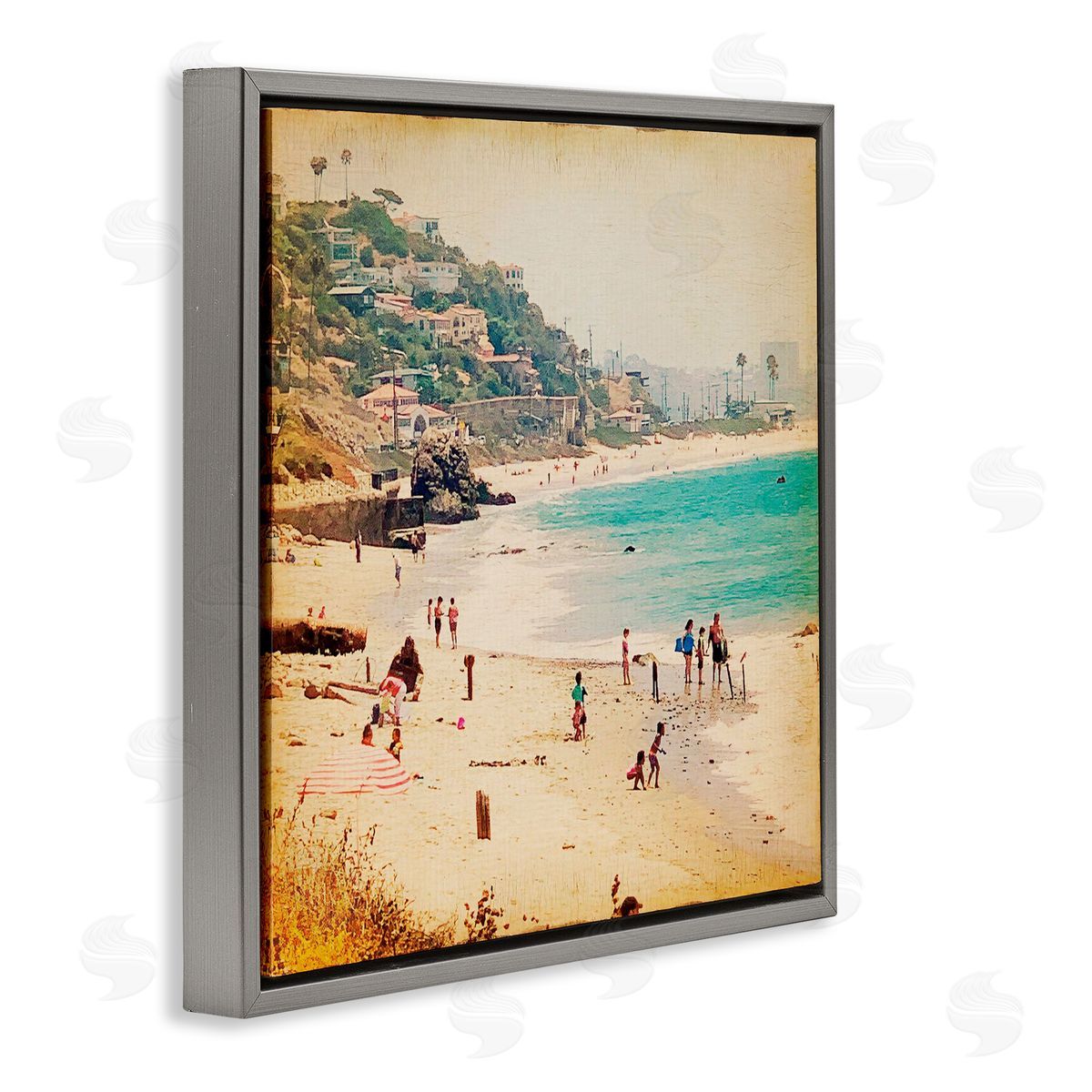 Marina Drasnin Vintage Summer Beach Day Canvas Wall Art Print