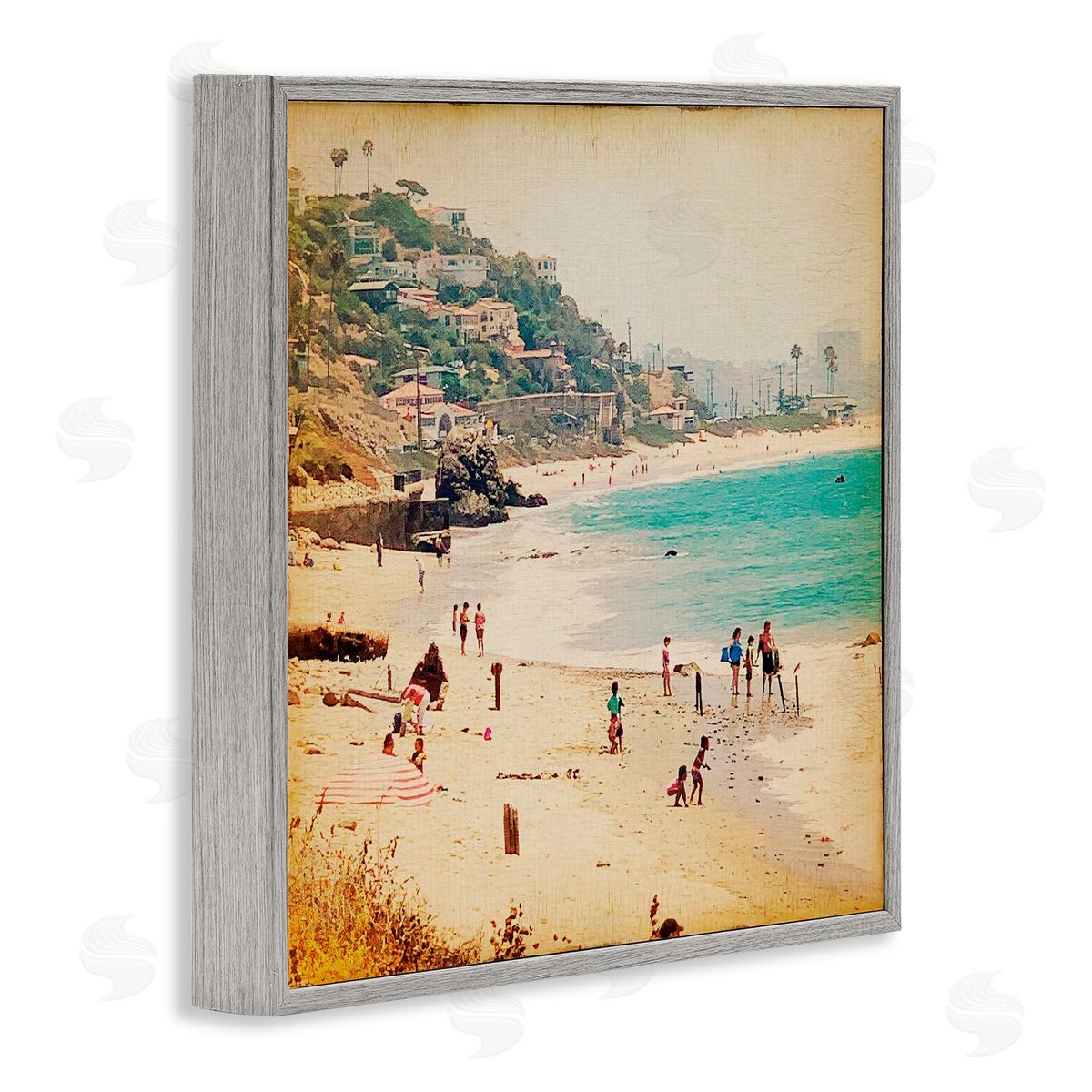 Marina Drasnin Vintage Summer Beach Day Canvas Wall Art Print
