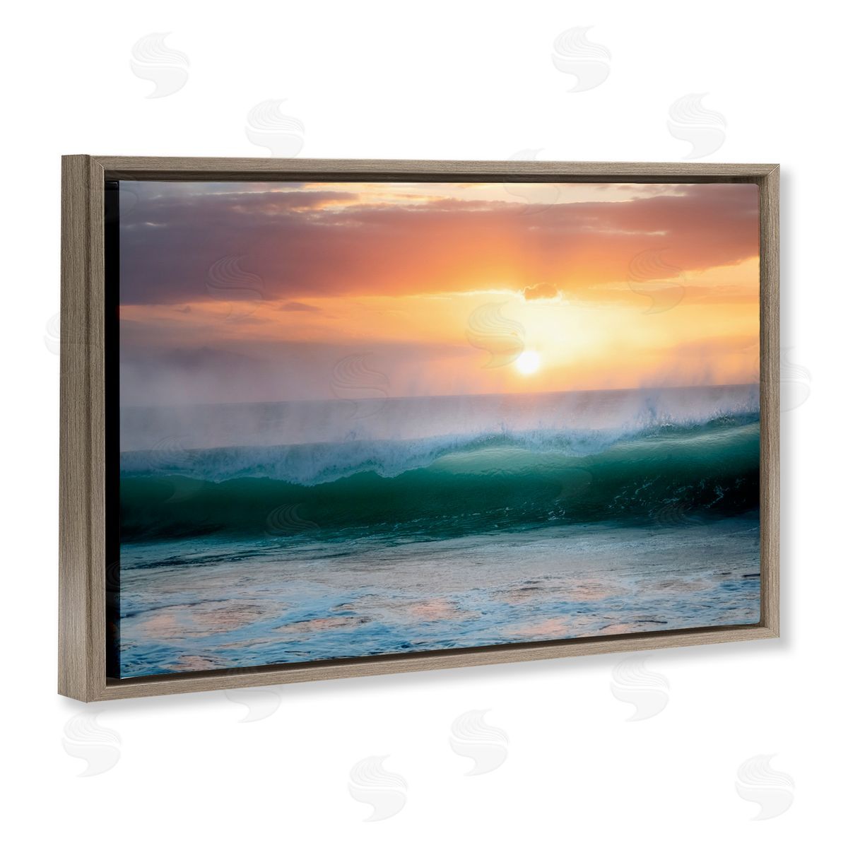 Dennis Frates Sunset & Waves View Canvas Wall Art Print