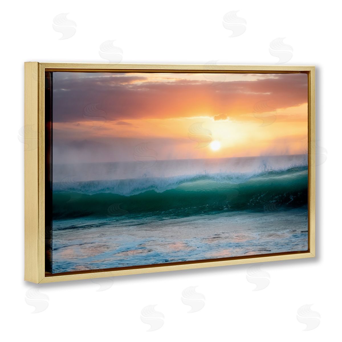 Dennis Frates Sunset & Waves View Canvas Wall Art Print