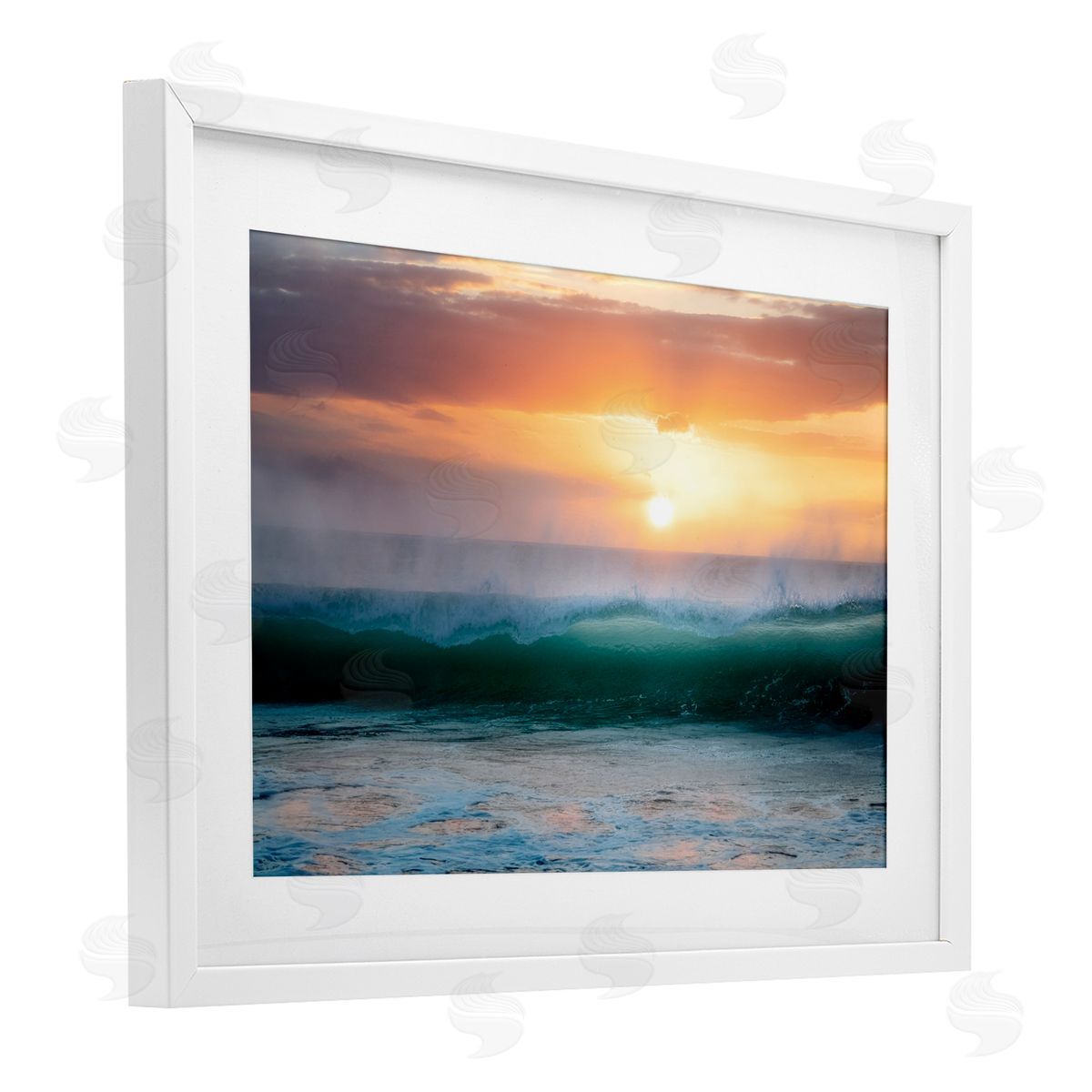 Dennis Frates Sunset & Waves View Canvas Wall Art Print