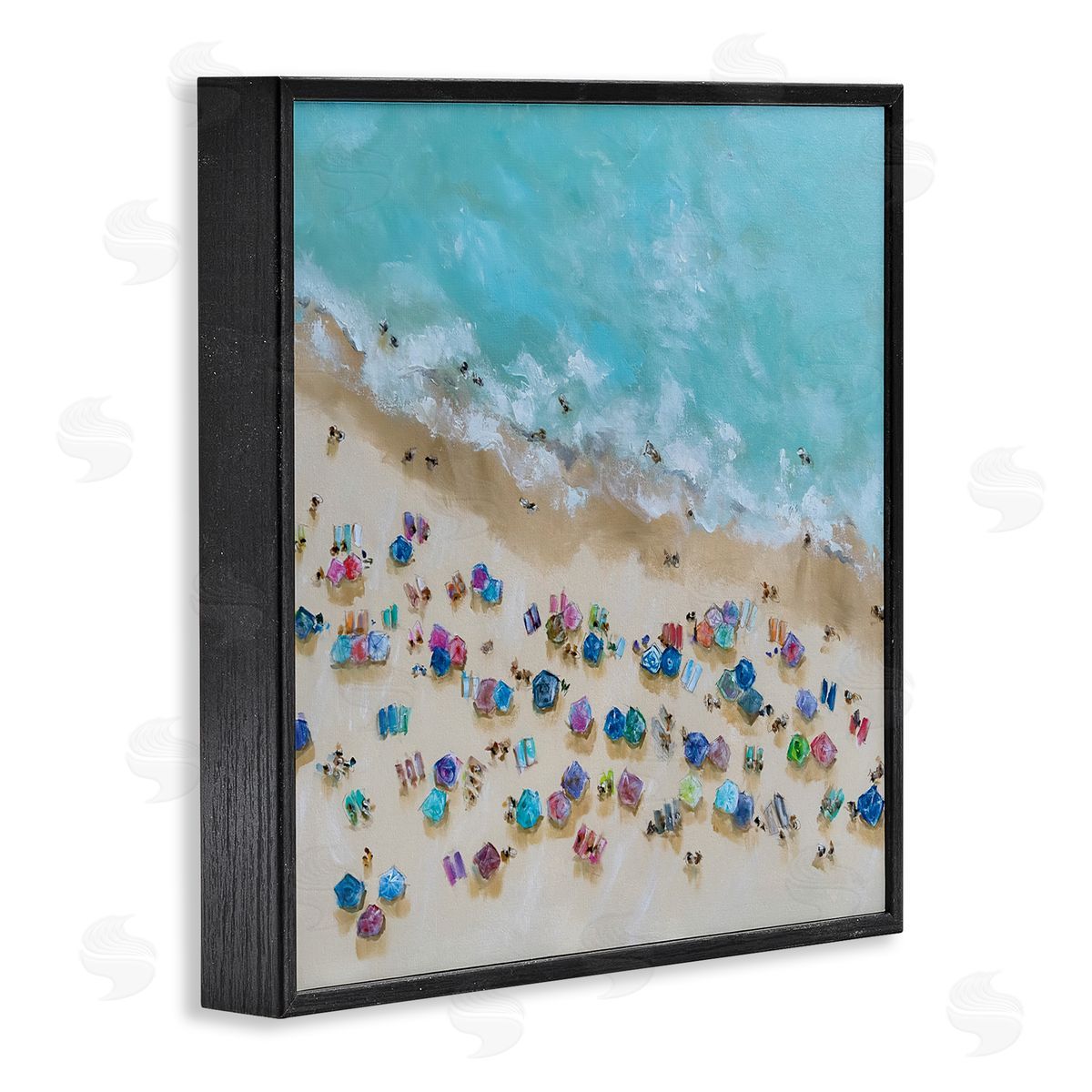 Emma Bell Bird's Eye Umbrellas Canvas Wall Art Print