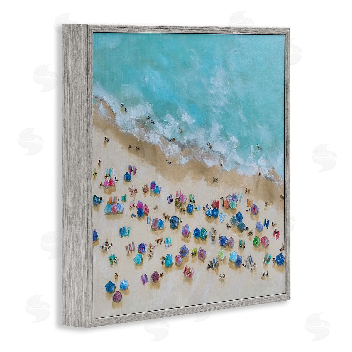 Emma Bell Bird's Eye Umbrellas Canvas Wall Art Print