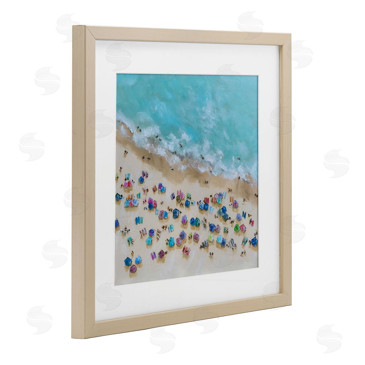 Emma Bell Bird's Eye Umbrellas Canvas Wall Art Print