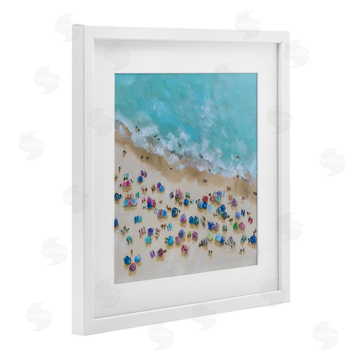 Emma Bell Bird's Eye Umbrellas Canvas Wall Art Print