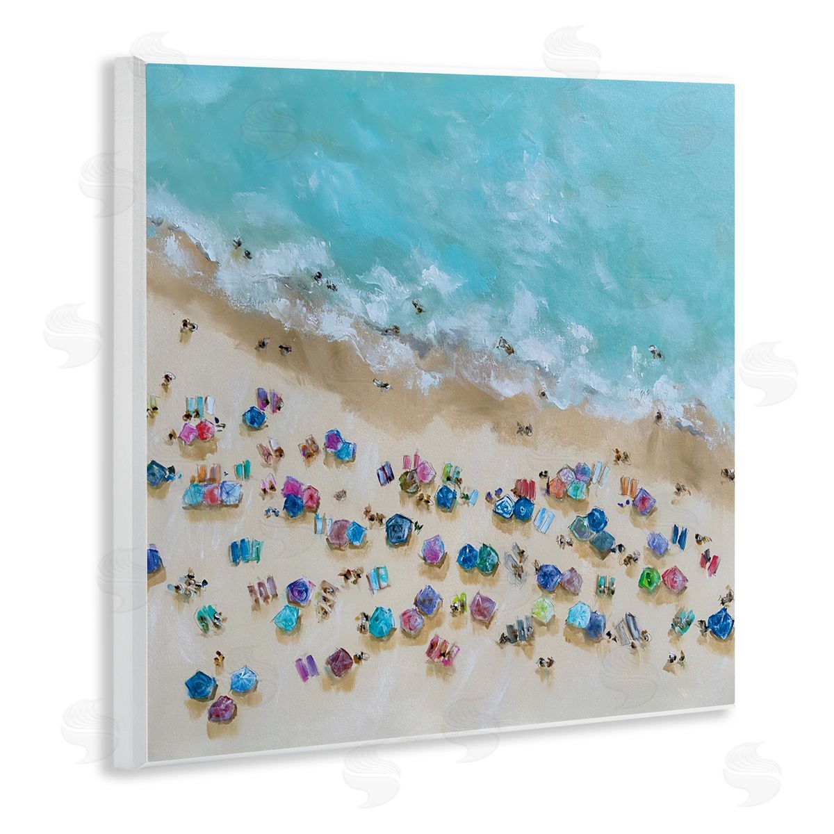 Emma Bell Bird's Eye Umbrellas Canvas Wall Art Print