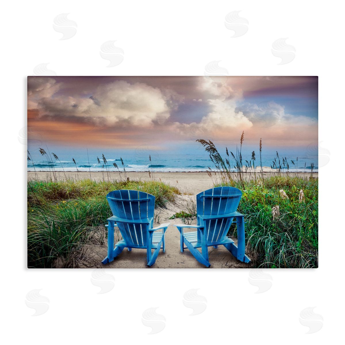 Celebrate Life Gallery Shore Seats Ocean View Canvas Wall Art Print
