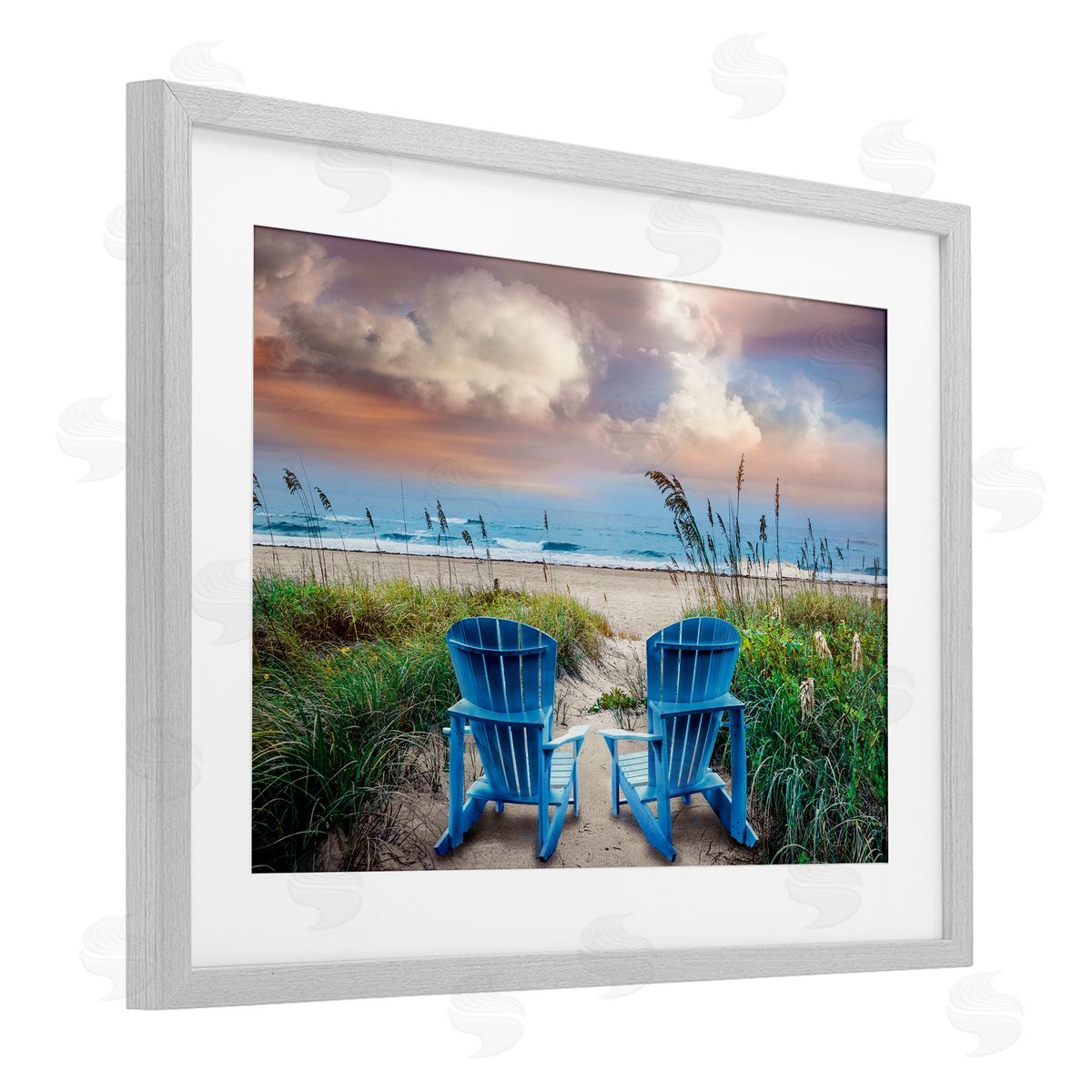 Celebrate Life Gallery Shore Seats Ocean View Canvas Wall Art Print