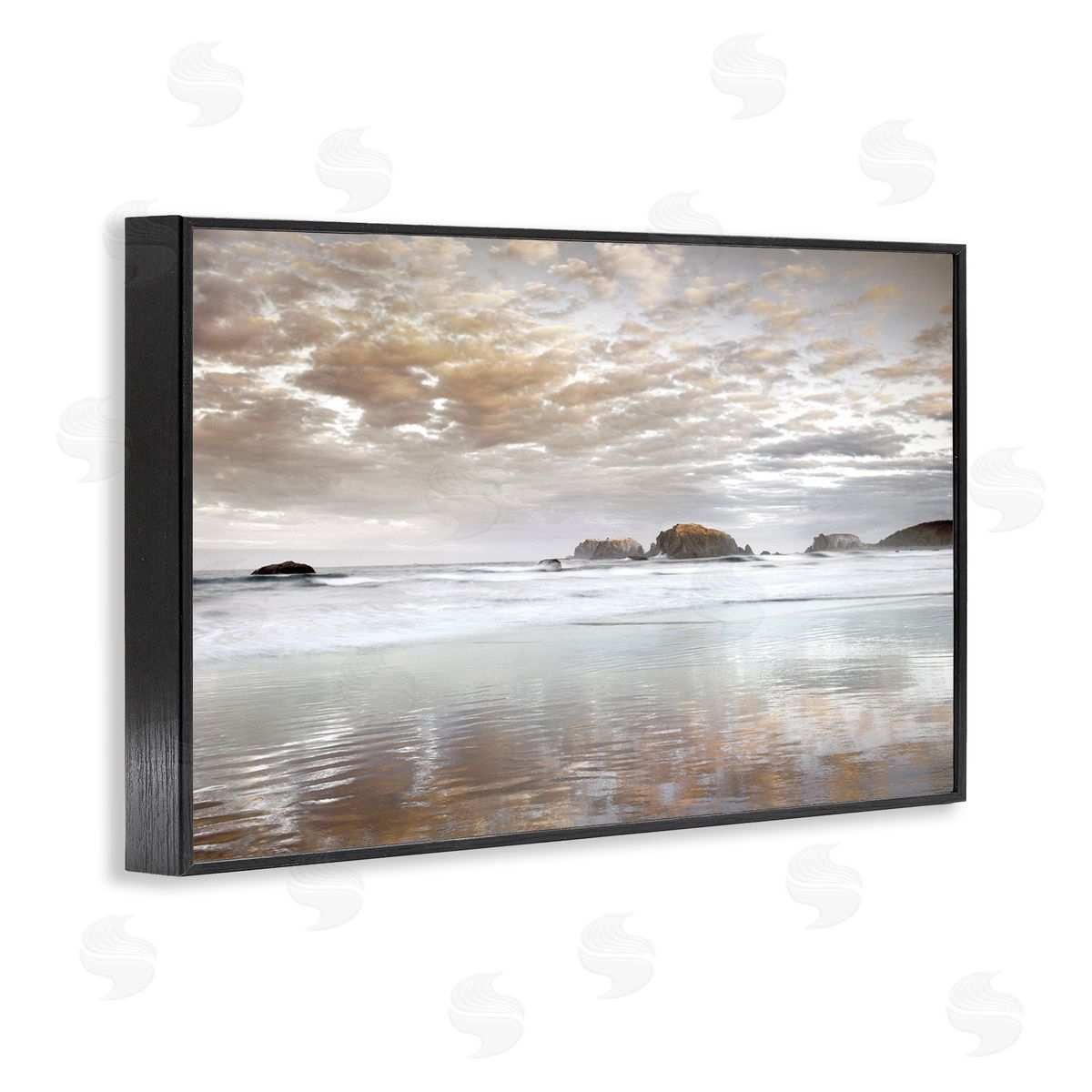 Dennis Frates Sunrise Reflections Seascape Canvas Wall Art Print