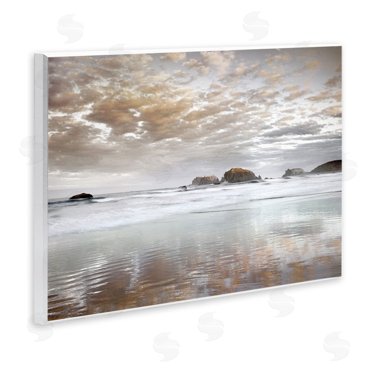Dennis Frates Sunrise Reflections Seascape Canvas Wall Art Print