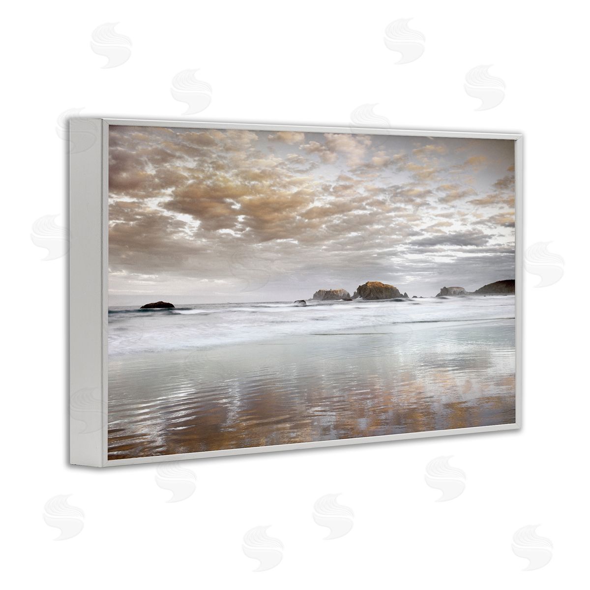 Dennis Frates Sunrise Reflections Seascape Canvas Wall Art Print