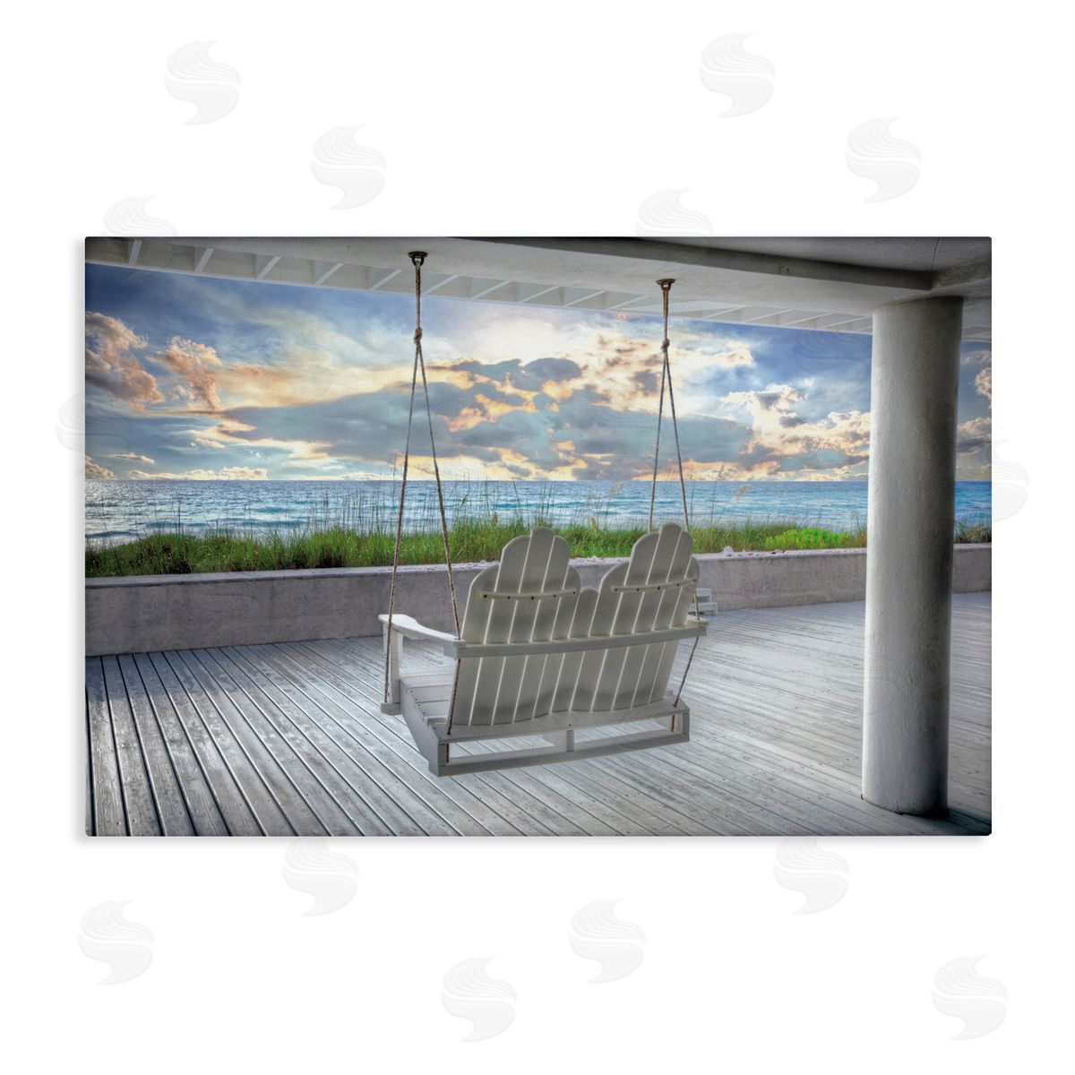 Celebrate Life Gallery Swing At The Beach Canvas Wall Art Print