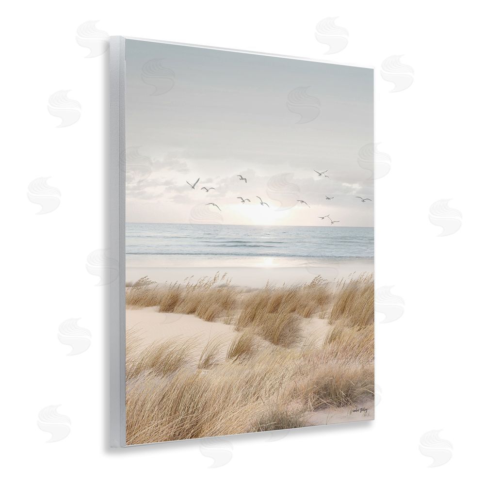 Amber Sterling Coastal Dreams Seagulls Wall Plaque Art Print