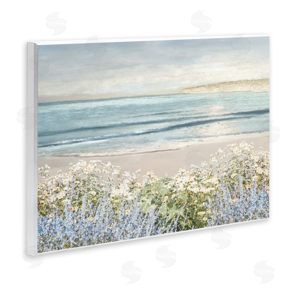 Amber Sterling Sand And Blooms Beach Wall Plaque Art Print