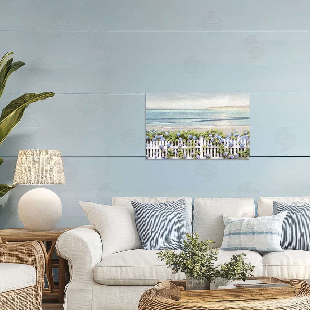 Amber Sterling Blooming Boundaries Beach Garden Canvas Art on Wall