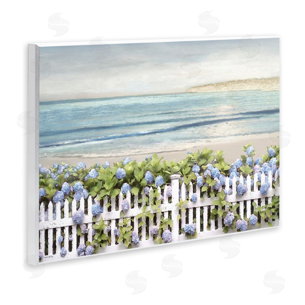 Amber Sterling Blooming Boundaries Beach Garden Wall Plaque Art Print