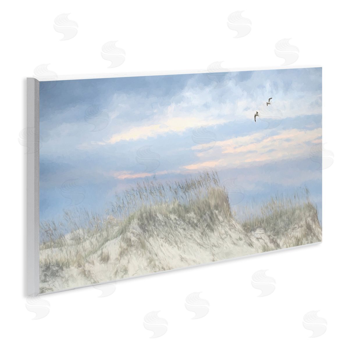 Lori Deiter Sea Gulls over Sand Dunes Wall Plaque Art Print