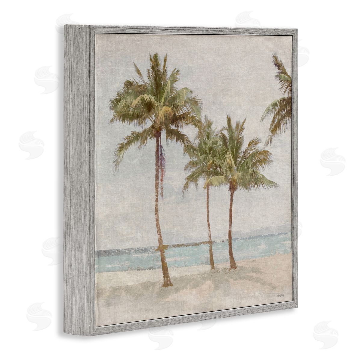 Amber Sterling My Favorite Beach Spot Gray Framed Giclee Wall Art Print