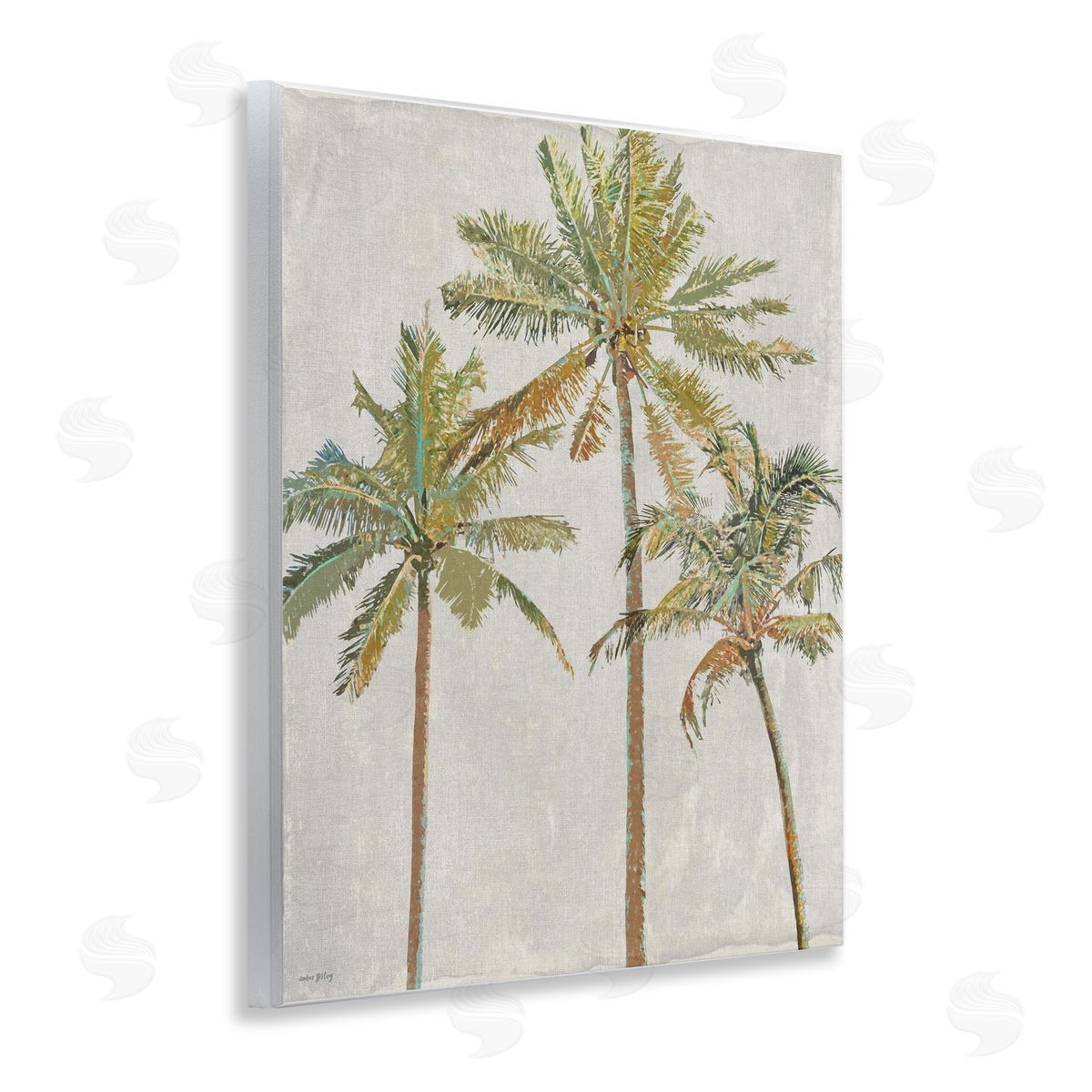 Amber Sterling Palm Pals Island Trees Wall Plaque Art Print