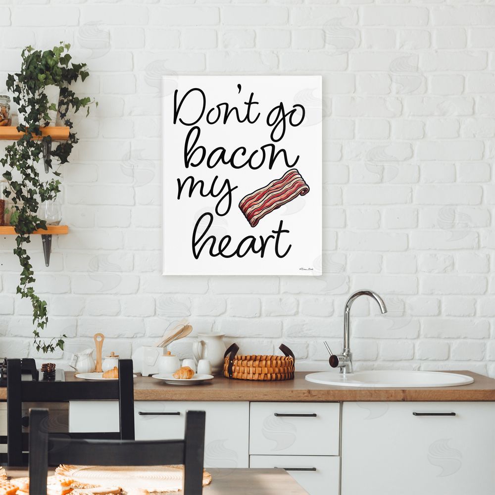 Susan Ball Don't Go Bacon My Heart Canvas Art on Wall