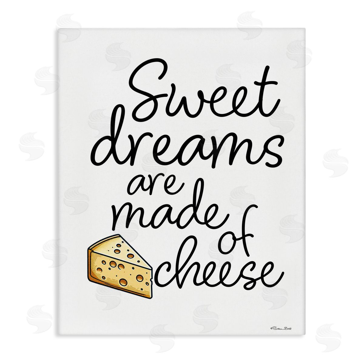 Susan Ball Sweet Dreams Are Made Of Cheese Canvas Wall Art Print