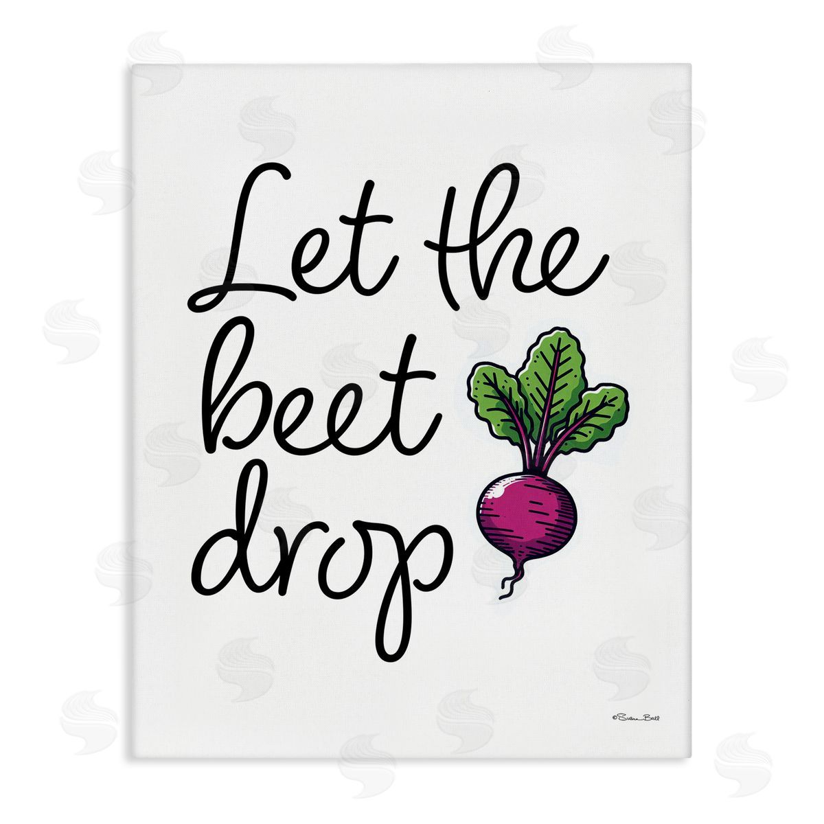 Susan Ball Let The Beet Drop Canvas Wall Art Print