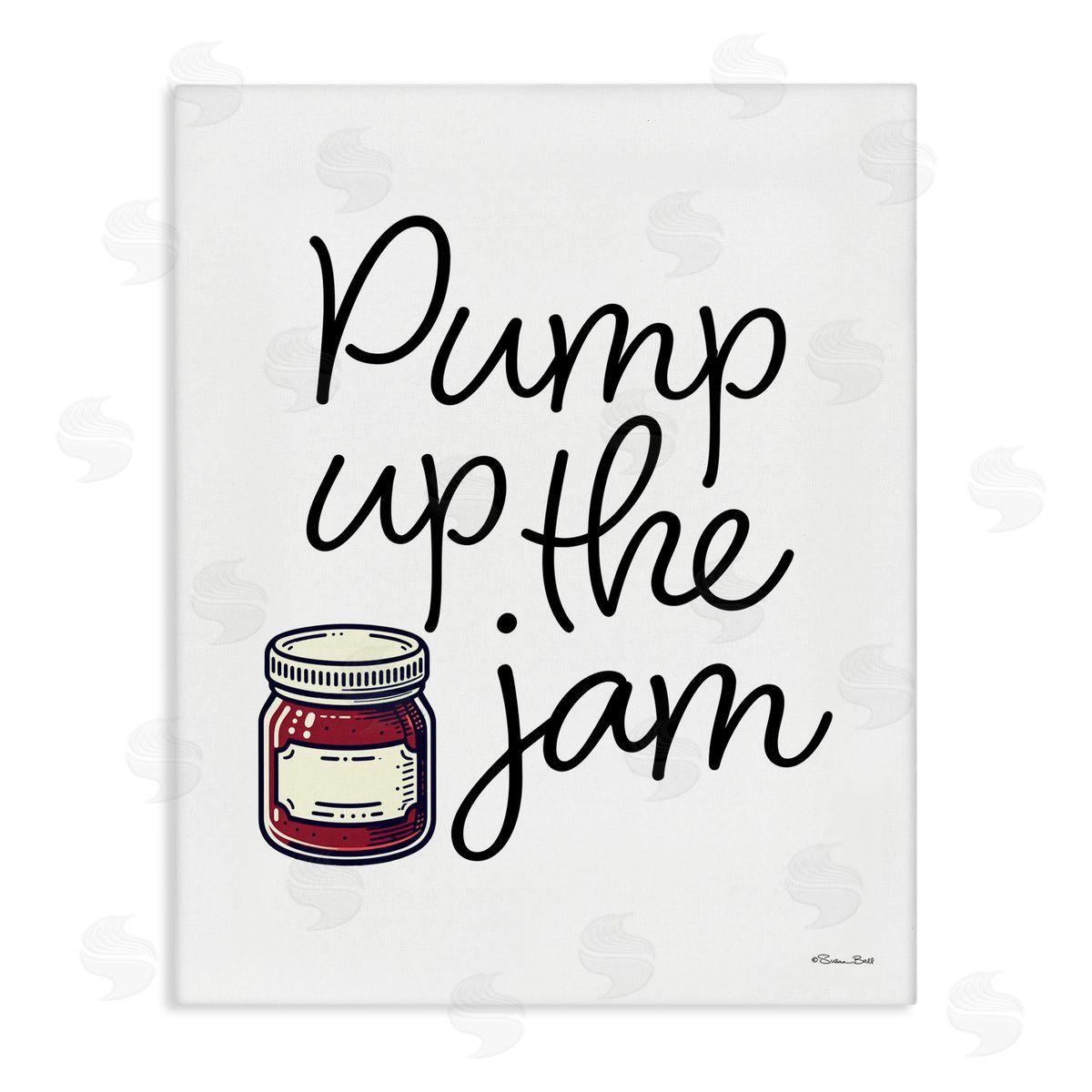 Susan Ball Pump Up The Jam Canvas Wall Art Print