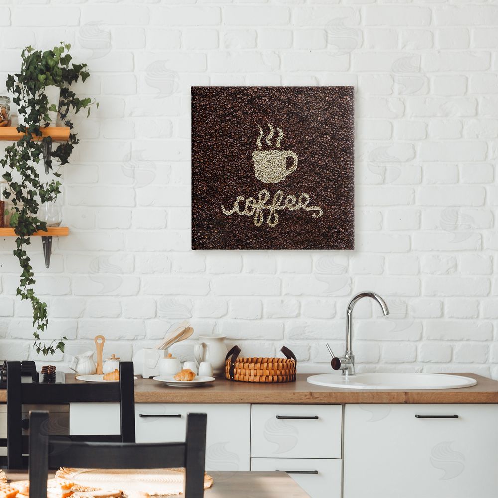 Seven Trees Design Coffee Bean Pattern Canvas Art on Wall