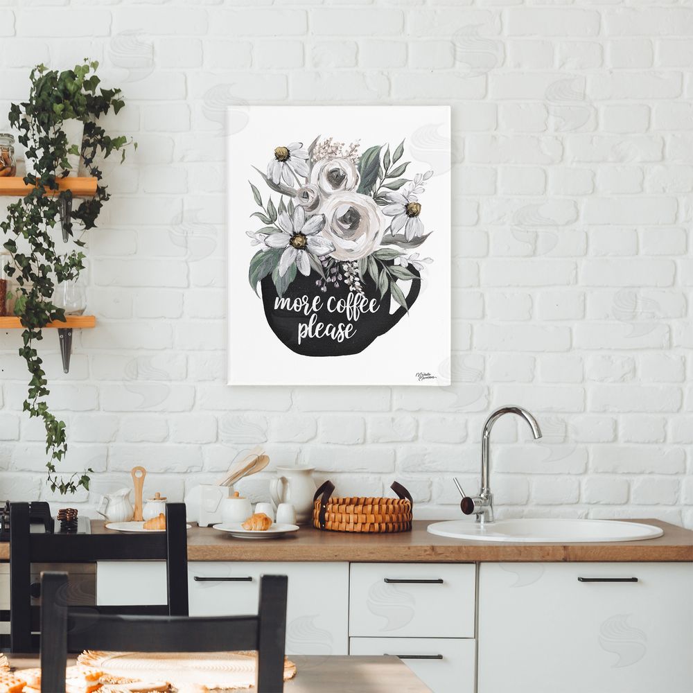 Michele Norman More Coffee Please Arrangement Canvas Art on Wall