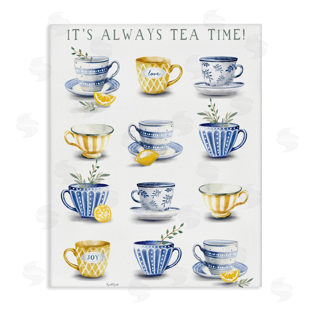 Elizabeth Tyndall It's Always Tea Time Canvas Wall Art Print