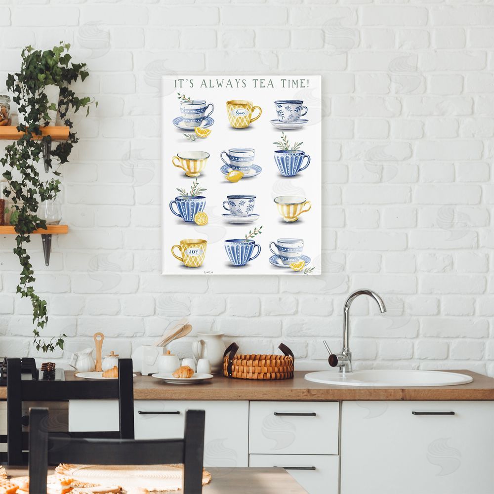 Elizabeth Tyndall It's Always Tea Time Canvas Art on Wall