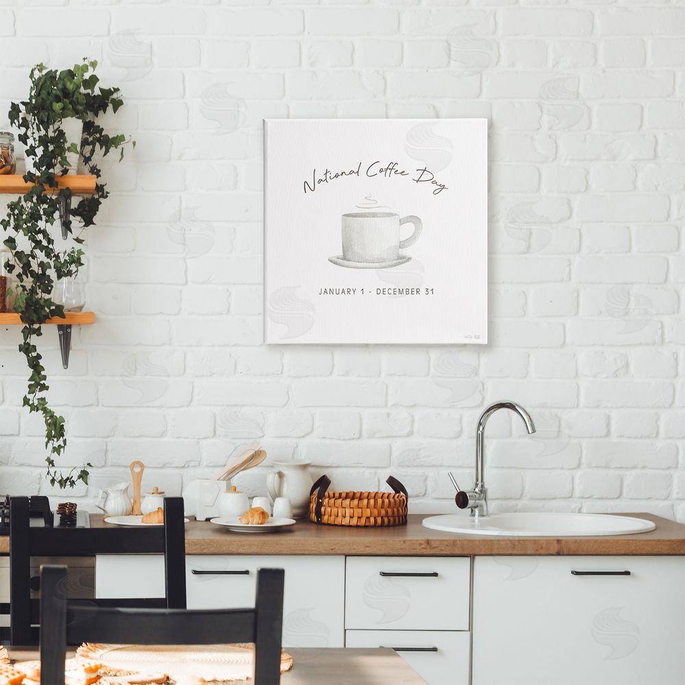 Cindy Jacobs Everyday National Coffee Day Canvas Art on Wall