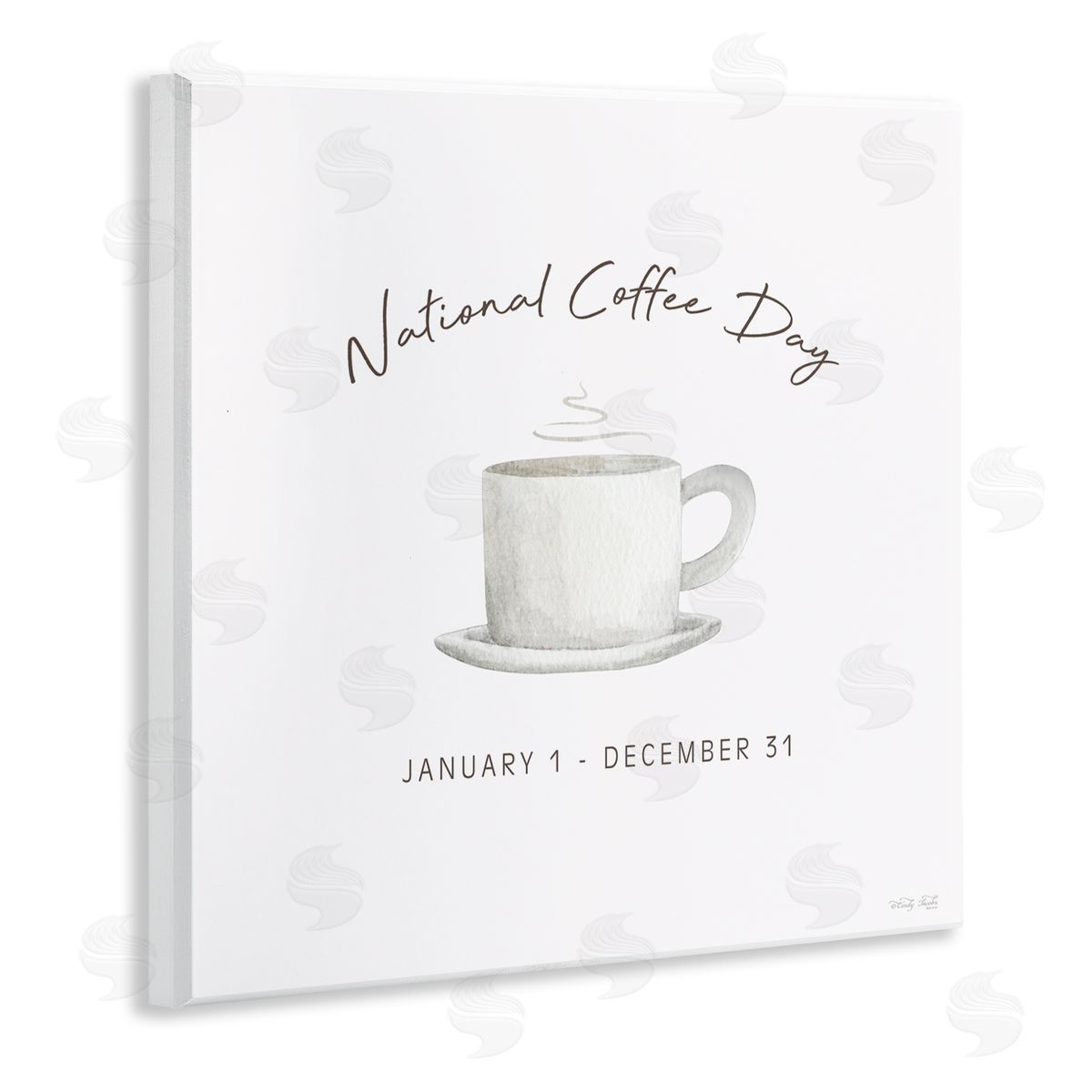 Cindy Jacobs Everyday National Coffee Day Wall Plaque Art Print