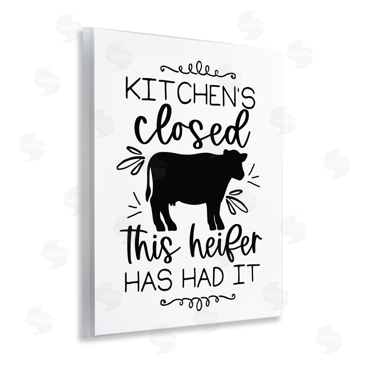 Lux + Me Designs Kitchen's Closed Heifer's Had It Wall Plaque Art Print