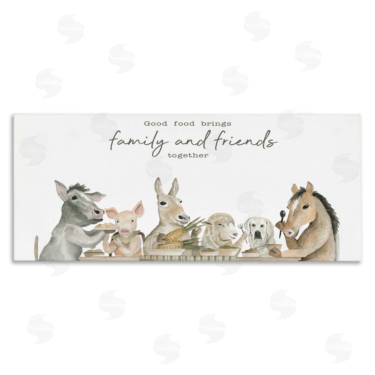 Cindy Jacobs Good Food Brings Family Canvas Wall Art Print