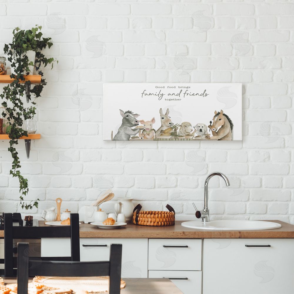 Cindy Jacobs Good Food Brings Family Canvas Art on Wall