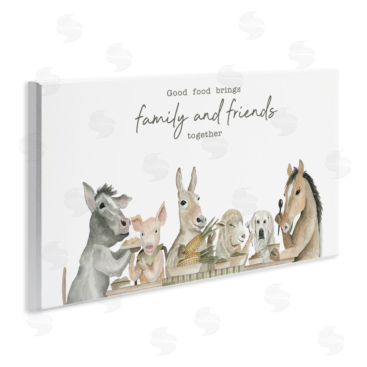 Cindy Jacobs Good Food Brings Family Wall Plaque Art Print