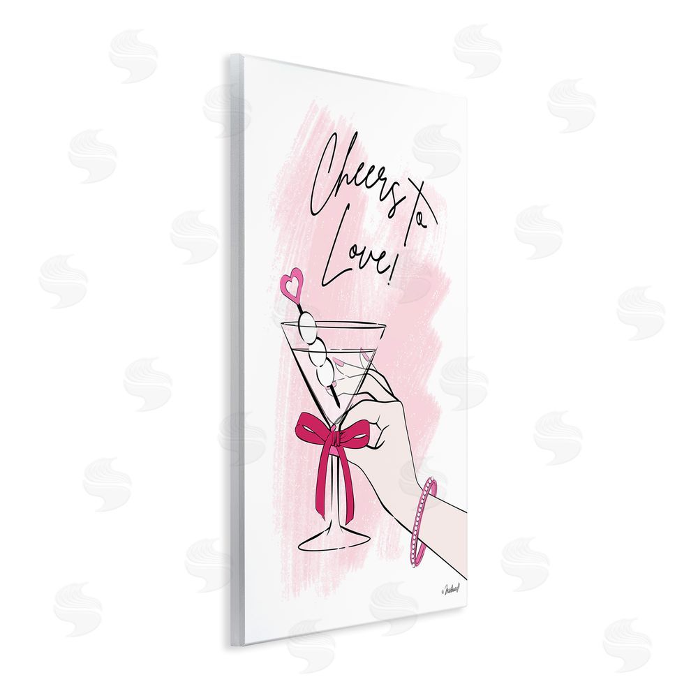 Martina Pavlova Cheers To Love Martini Wall Plaque Art Print