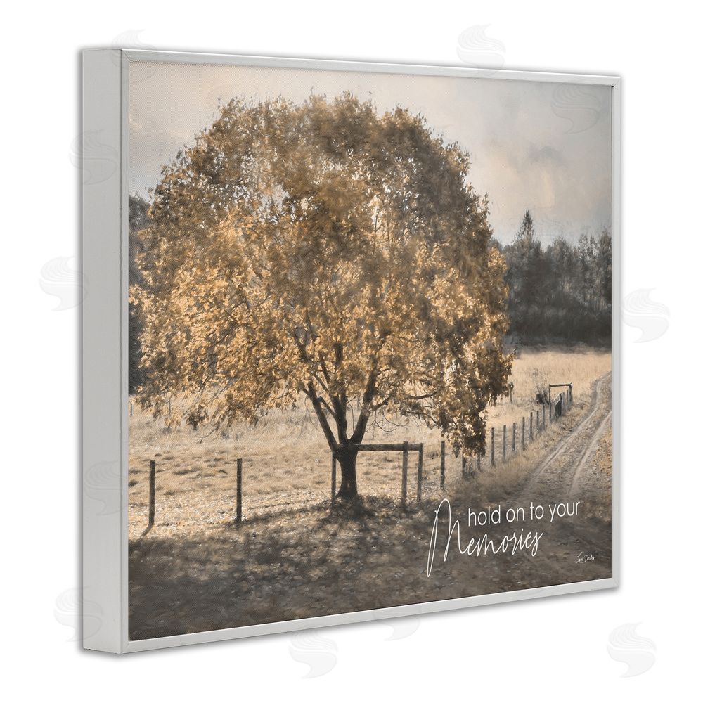 Lori Deiter Hold On To Your Memories White Framed Giclee Wall Art Print