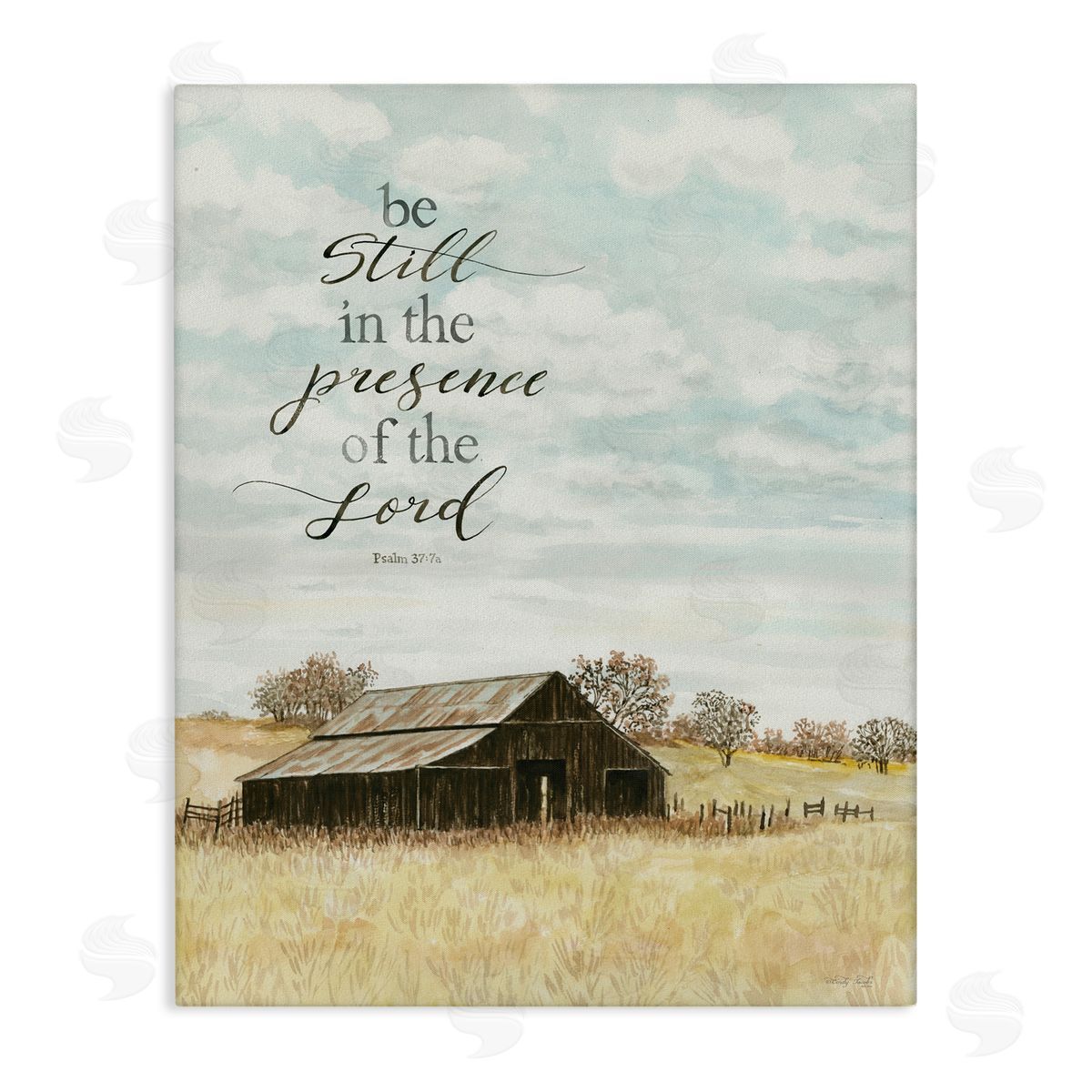 Cindy Jacobs Be Still Countryside Barn Canvas Wall Art Print