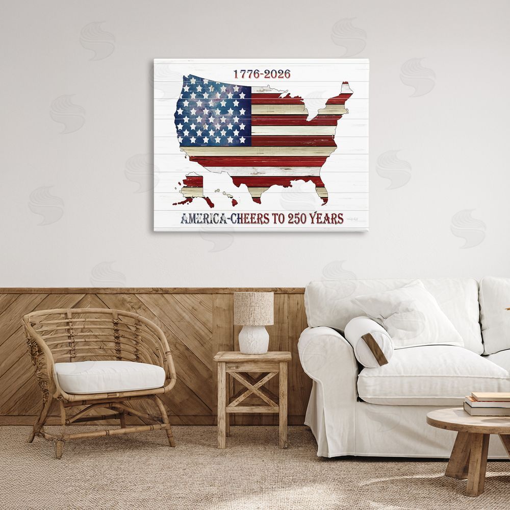 Cindy Jacobs America 250 Year Celebration Canvas Art on Wall